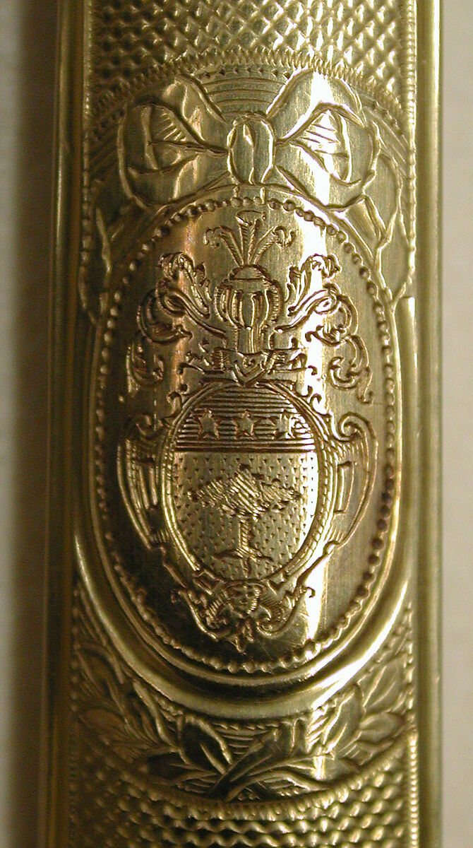 Knife, Gold, steel, French, Paris