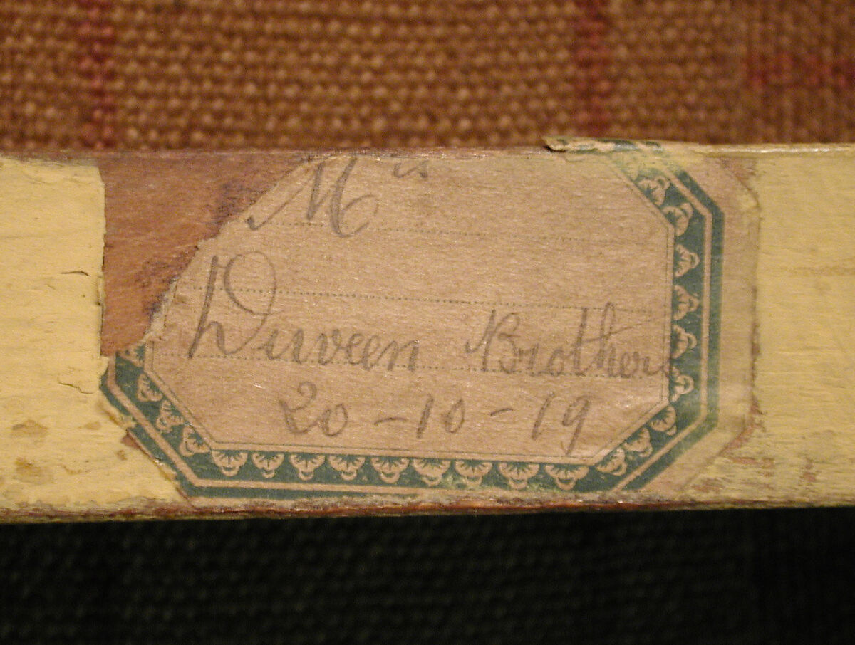 Small settee (Marquise) (part of a set), Georges Jacob (French, Cheny 1739–1814 Paris), Carved and gilded walnut; 18th-century embroidered silk-satin (not original to the frame), French