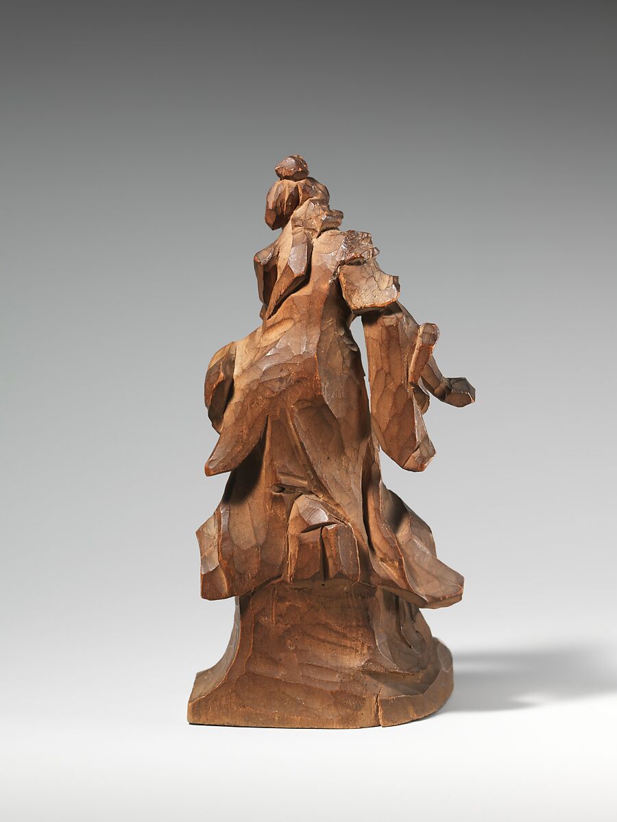 Model for the so-called "Female Saint of Starnberg", Ignaz Günther (German, Altmannstein 1725–1775 Munich), Linden wood with pencil marks, German, Munich