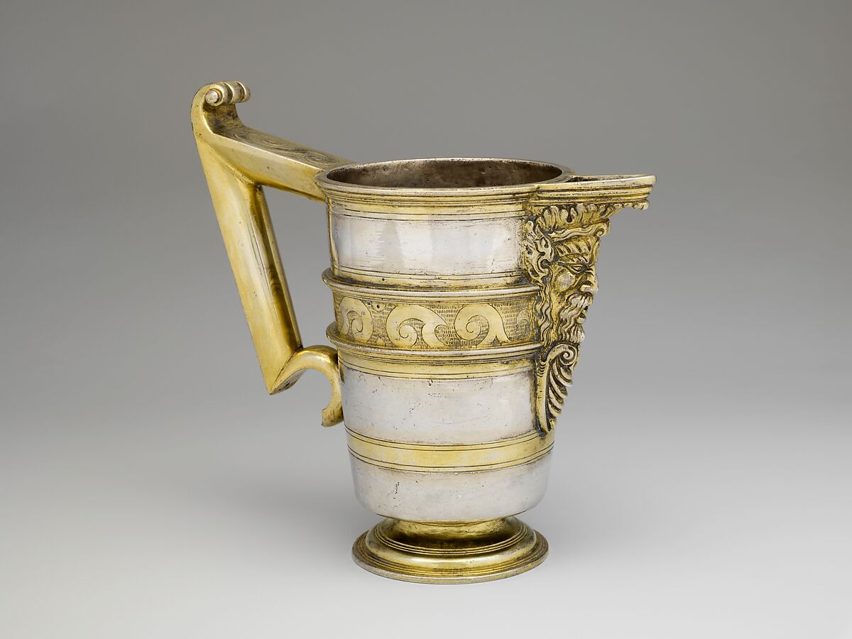 Jarro de Pico, Possibly by Hernando Solis, Silver, parcel-gilt, Spanish, Valladolid 