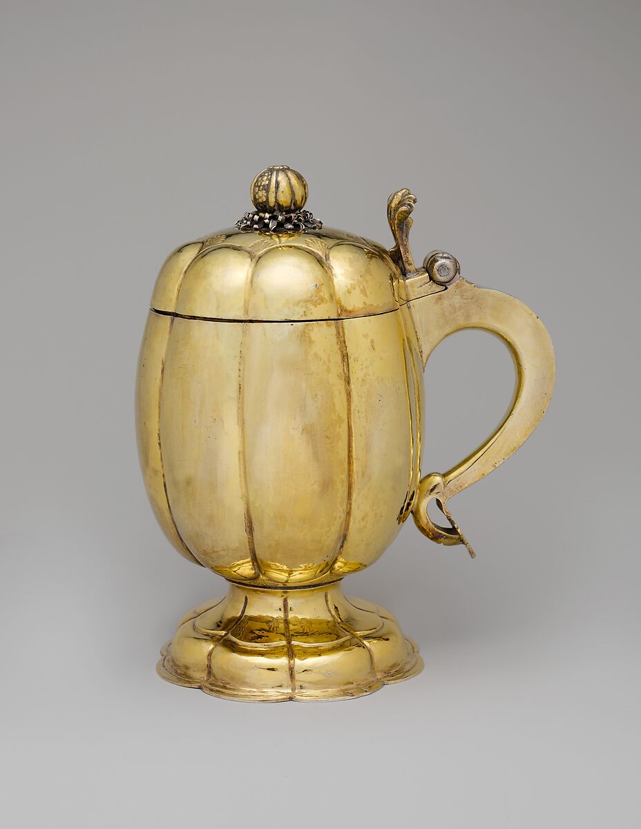 Tankard, Ludwig Wachman (mentioned 1632), Silver-gilt, Estonian, Tallinn (Reval) 