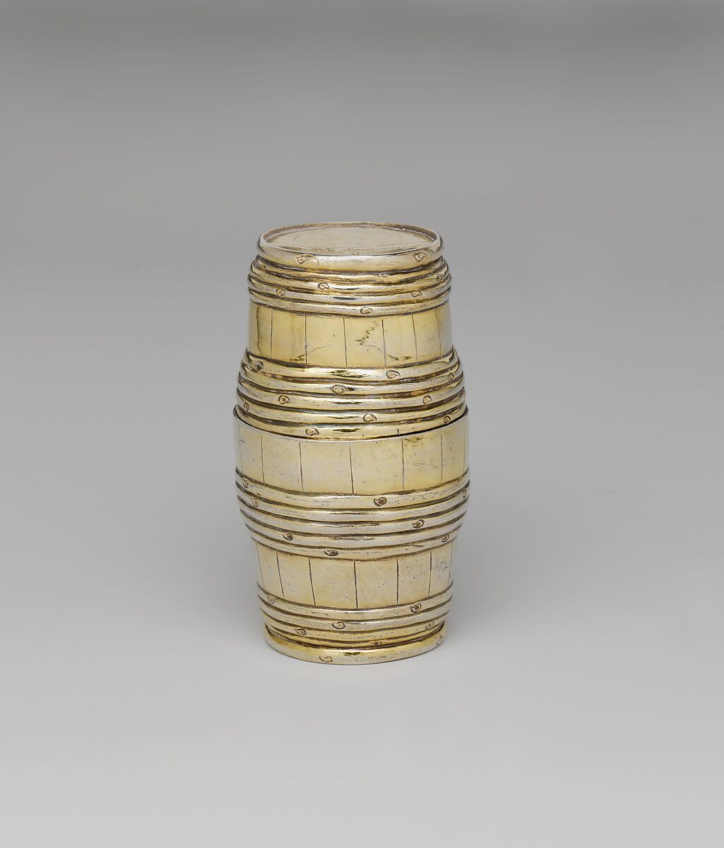 Double beaker, Nicholaus I Emmerling (active 1587–1606), Silver-gilt, German, Nuremberg 