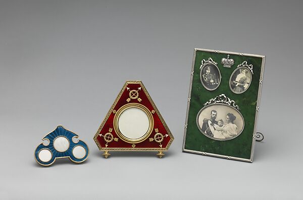 Picture frame, House of Carl Fabergé, Nephrite, silver mounts, Russian, St. Petersburg