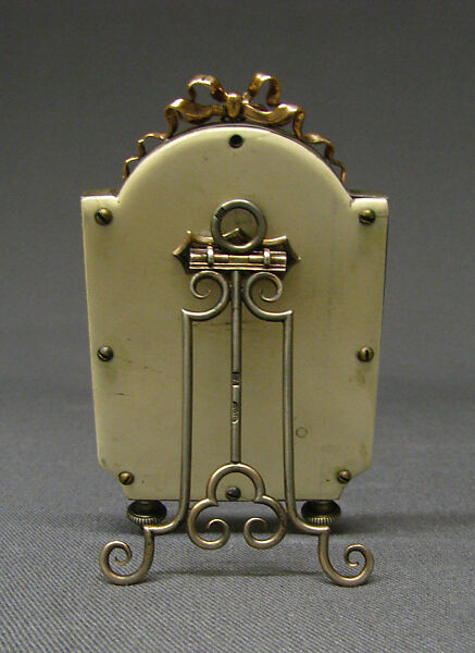 Picture frame, House of Carl Fabergé, Enameled silver, gold mounts, Russian, St. Petersburg