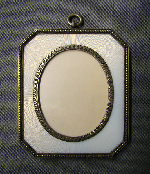 Picture frame, House of Carl Fabergé, Silver, enamel, Russian, St. Petersburg 