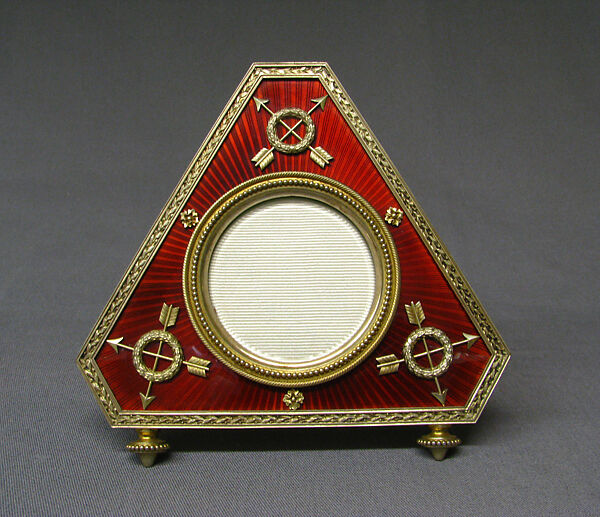 Picture frame, House of Carl Fabergé, Silver-gilt, enamel, Russian, Moscow 