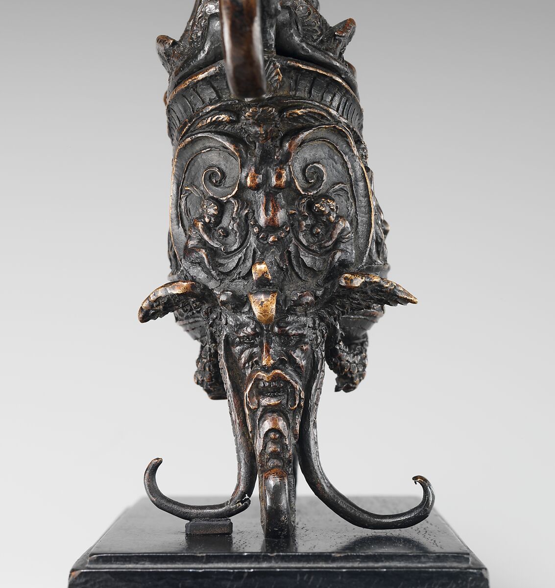 Rothschild lamp, Andrea Briosco, called Riccio (Italian, Trent 1470–1532 Padua), Bronze, on a later wood base, Italian, Padua