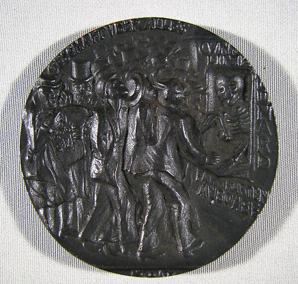 The Sinking of the Lusitania, Medalist: Karl Goetz (German, 1875–1950), Bronze, British (copy of German original)