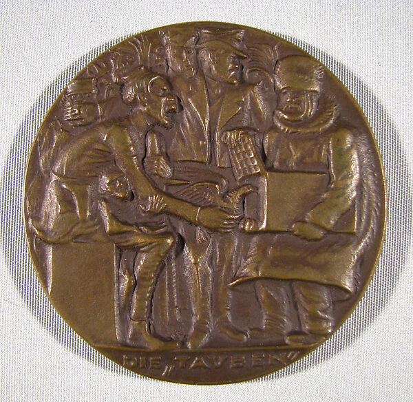 Refusal of German Peace Overtures, Medalist: Karl Goetz (German, 1875–1950), Bronze, German