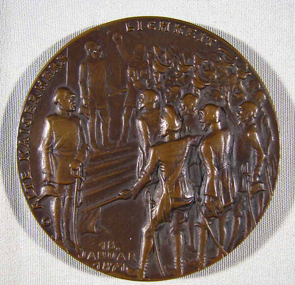 Oh Old Imperial Glory, Medalist: Karl Goetz (German, 1875–1950), Bronze, German 