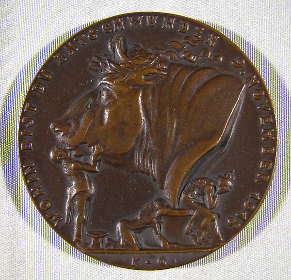 Oh Old Imperial Glory, Medalist: Karl Goetz (German, 1875–1950), Bronze, German