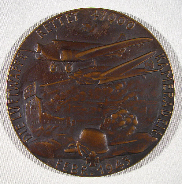 The Heroic Song of Stalingrad, Medalist: Karl Goetz (German, 1875–1950), Bronze, German