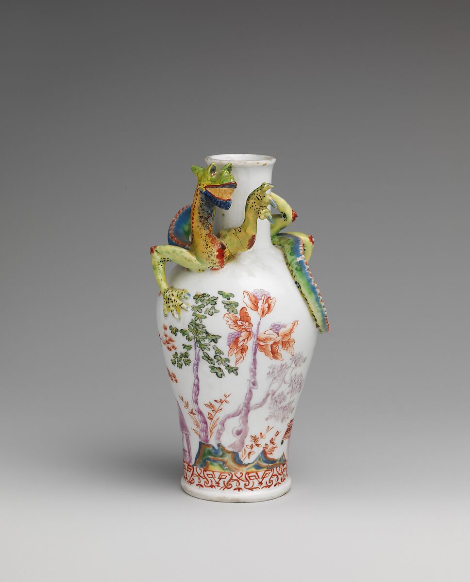 Vase (one of a pair), Vienna, Hard-paste porcelain, Austrian, Vienna 