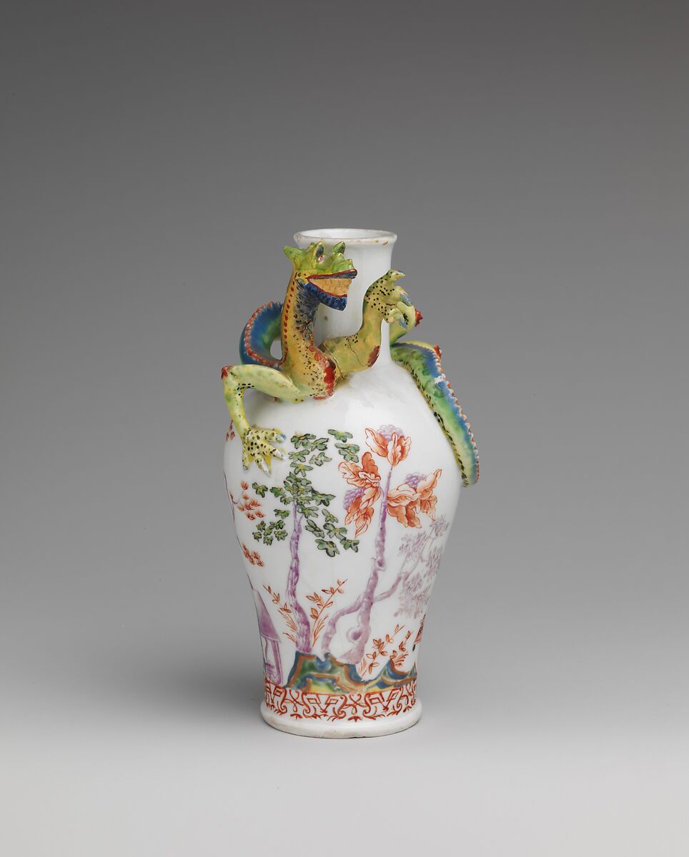 Vase (one of a pair), Vienna, Hard-paste porcelain, Austrian, Vienna