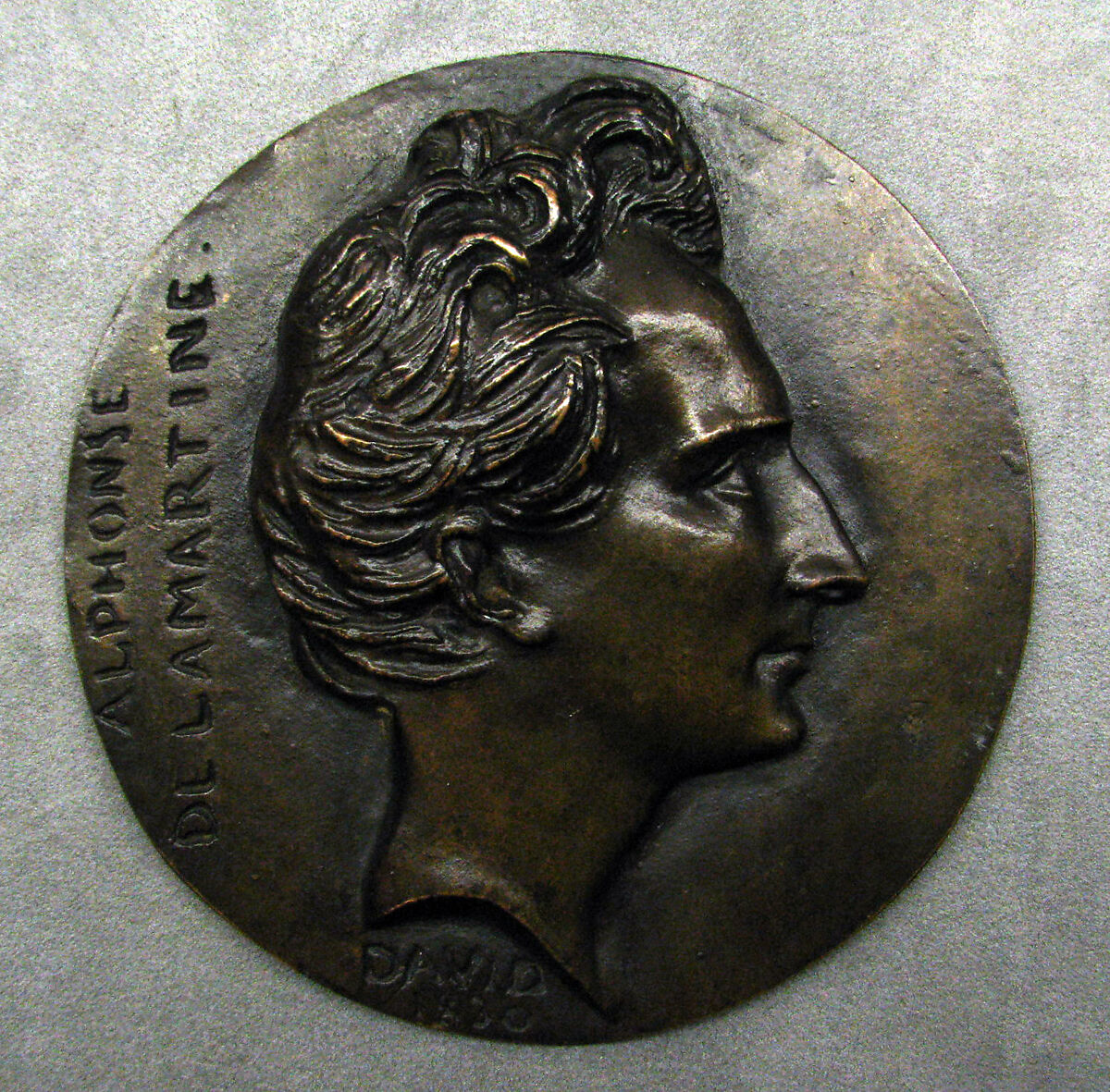 Alphonse de Lamartine, Pierre Jean David d&#39;Angers (French, Angers 1788–1856 Paris), Bronze, French 