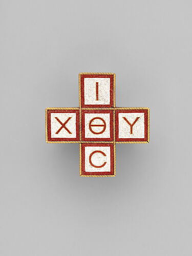 Brooch with Greek letters