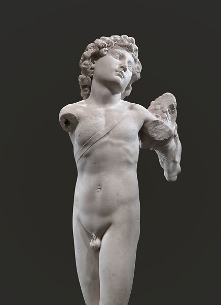 Cupid, Michelangelo Buonarroti (Italian, Caprese 1475–1564 Rome), Marble, Italian, Florence