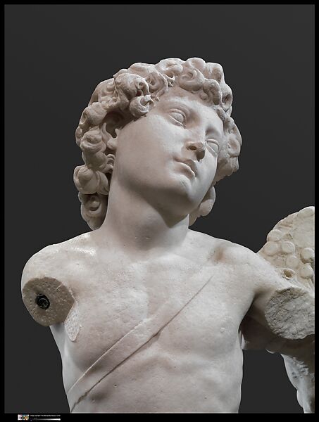 Cupid, Michelangelo Buonarroti (Italian, Caprese 1475–1564 Rome), Marble, Italian, Florence