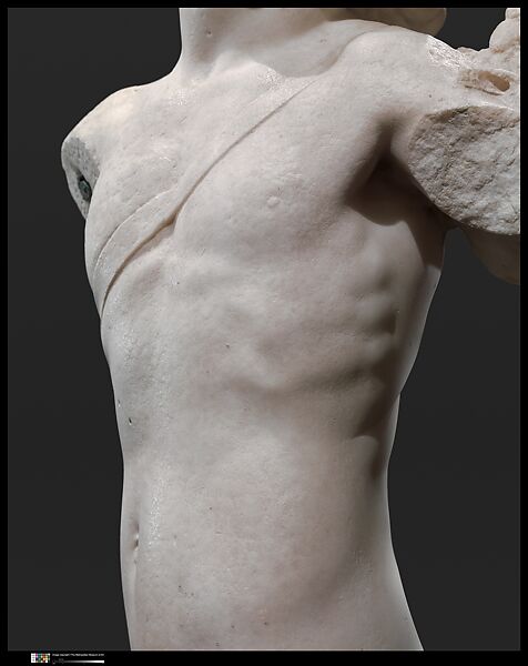 Cupid, Michelangelo Buonarroti (Italian, Caprese 1475–1564 Rome), Marble, Italian, Florence