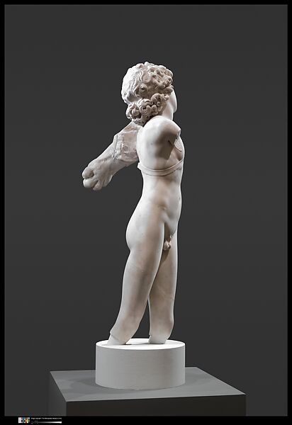 Cupid, Michelangelo Buonarroti (Italian, Caprese 1475–1564 Rome), Marble, Italian, Florence