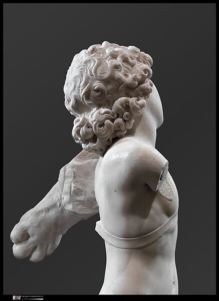 Cupid, Michelangelo Buonarroti (Italian, Caprese 1475–1564 Rome), Marble, Italian, Florence
