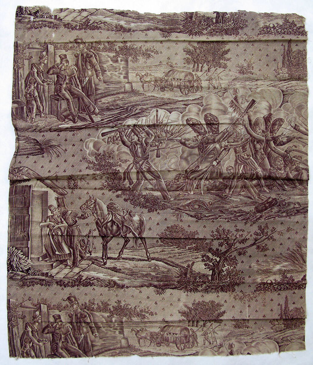 Military scenes, Cotton, French