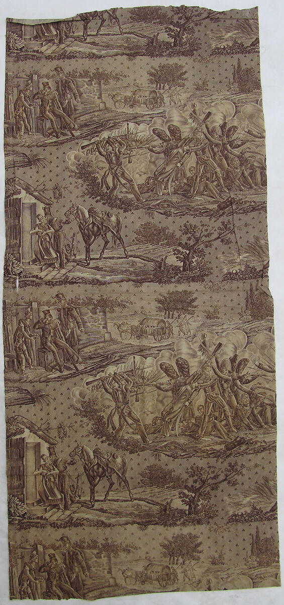 Military scenes, Cotton, French