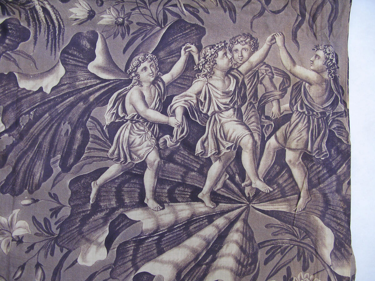 Musicians in tropical foliage, Cotton, French