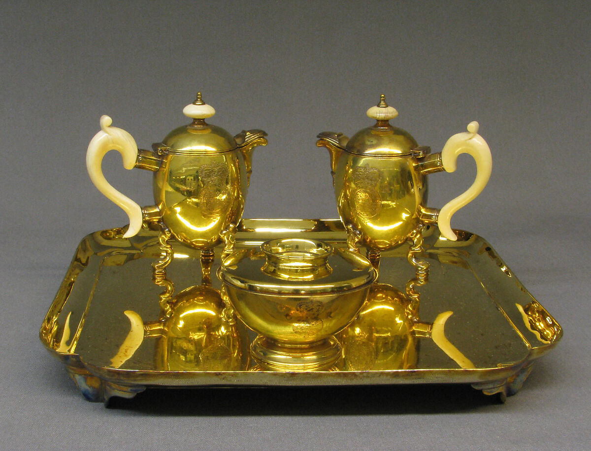 Sugar bowl with cover, Simon Pantin I (British, ca. 1672–1728), Silver, British, London