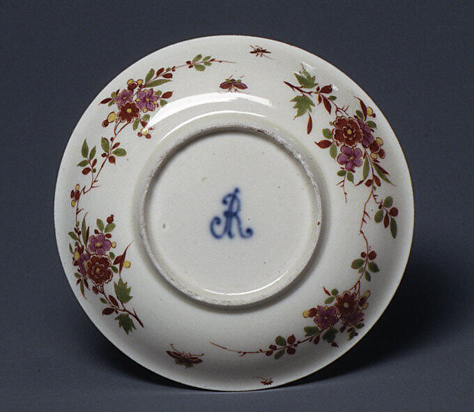 Saucer, Meissen Manufactory (German, 1710–present), Hard-paste porcelain decorated in polychrome enamels, gold, German, Meissen