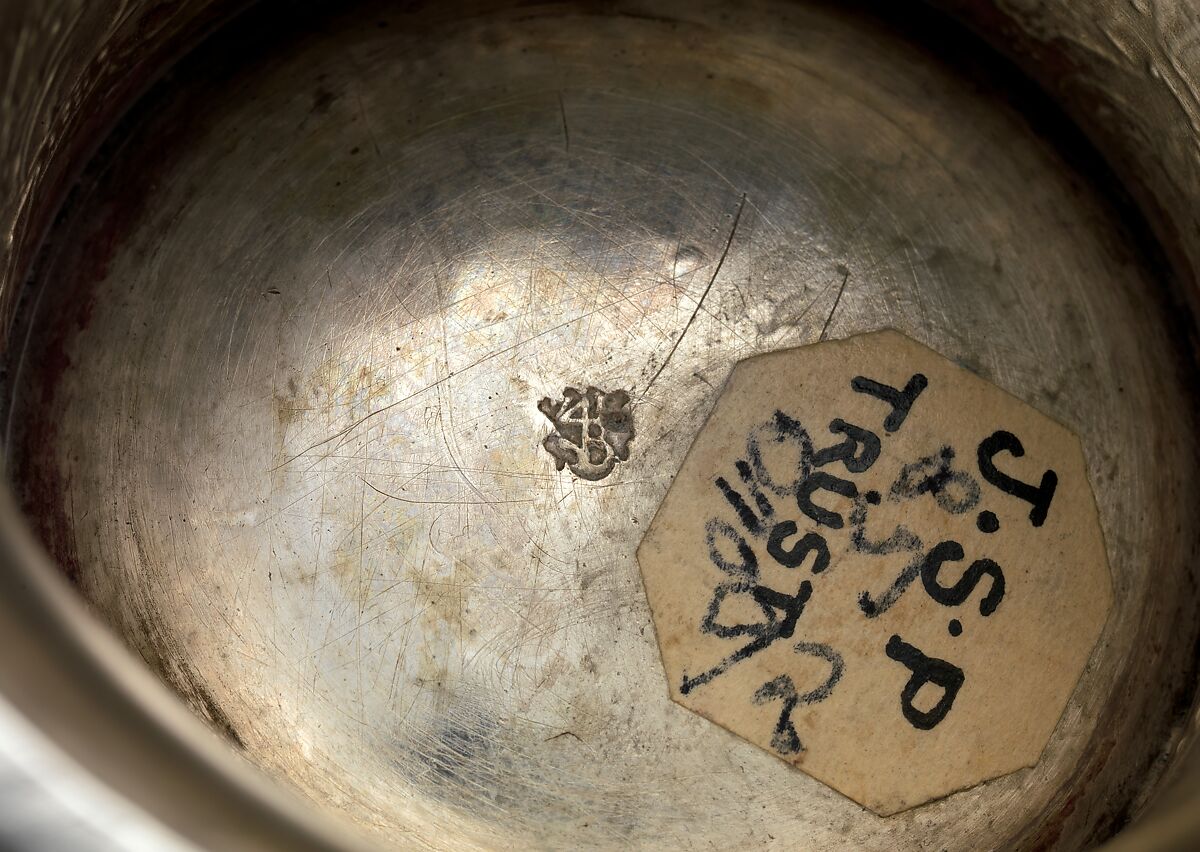 Footed beaker, Attributed to Paulus Brölfft (active 1574–1602), Silver, partially gilded, Hungarian, Nagyszeben