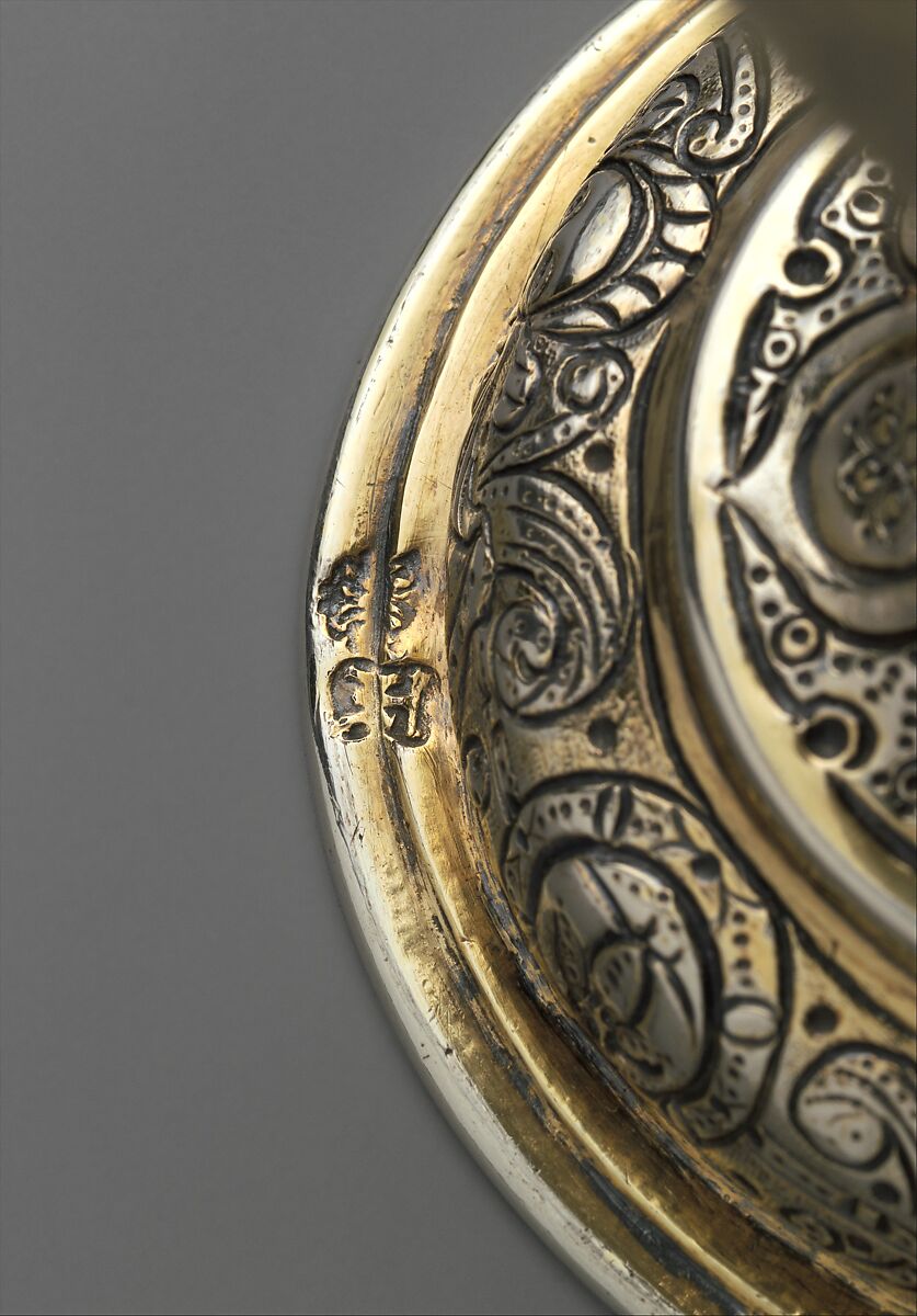 Standing cup (half of a double cup), Michael Czikos de Tarcal (active 1601–12), Silver, Hungarian, Kassa