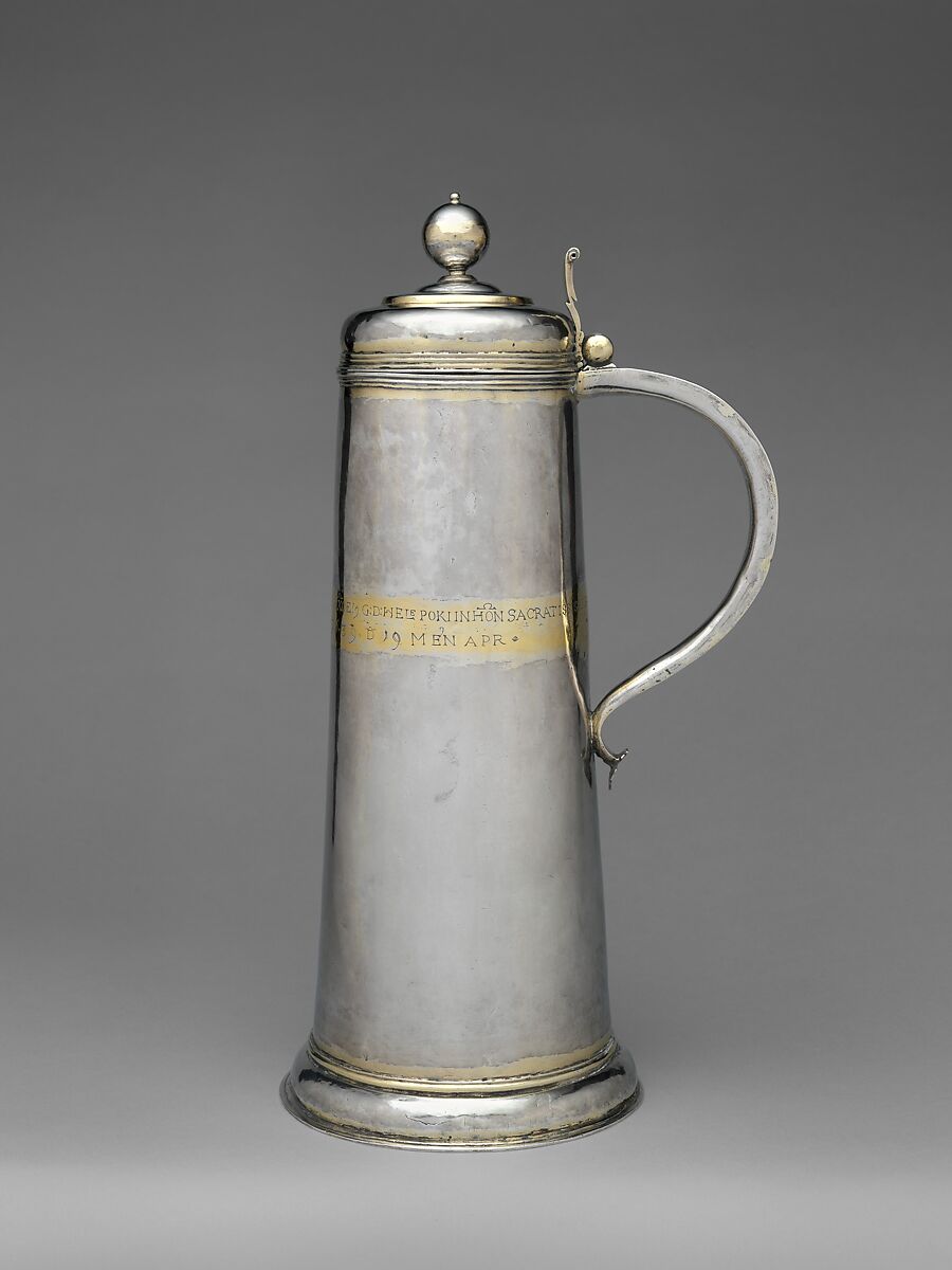 Communion jug, Silver, partly gilded, Hungarian 