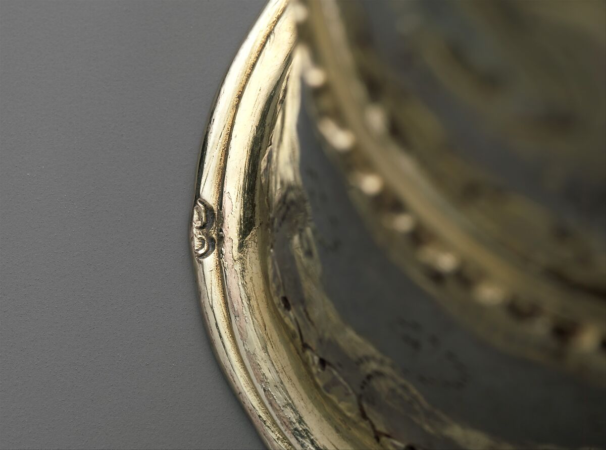 Footed beaker, Georgius Gebell II (master in 1648, died 1653), Silver, partly gilded, Hungarian, Brassó