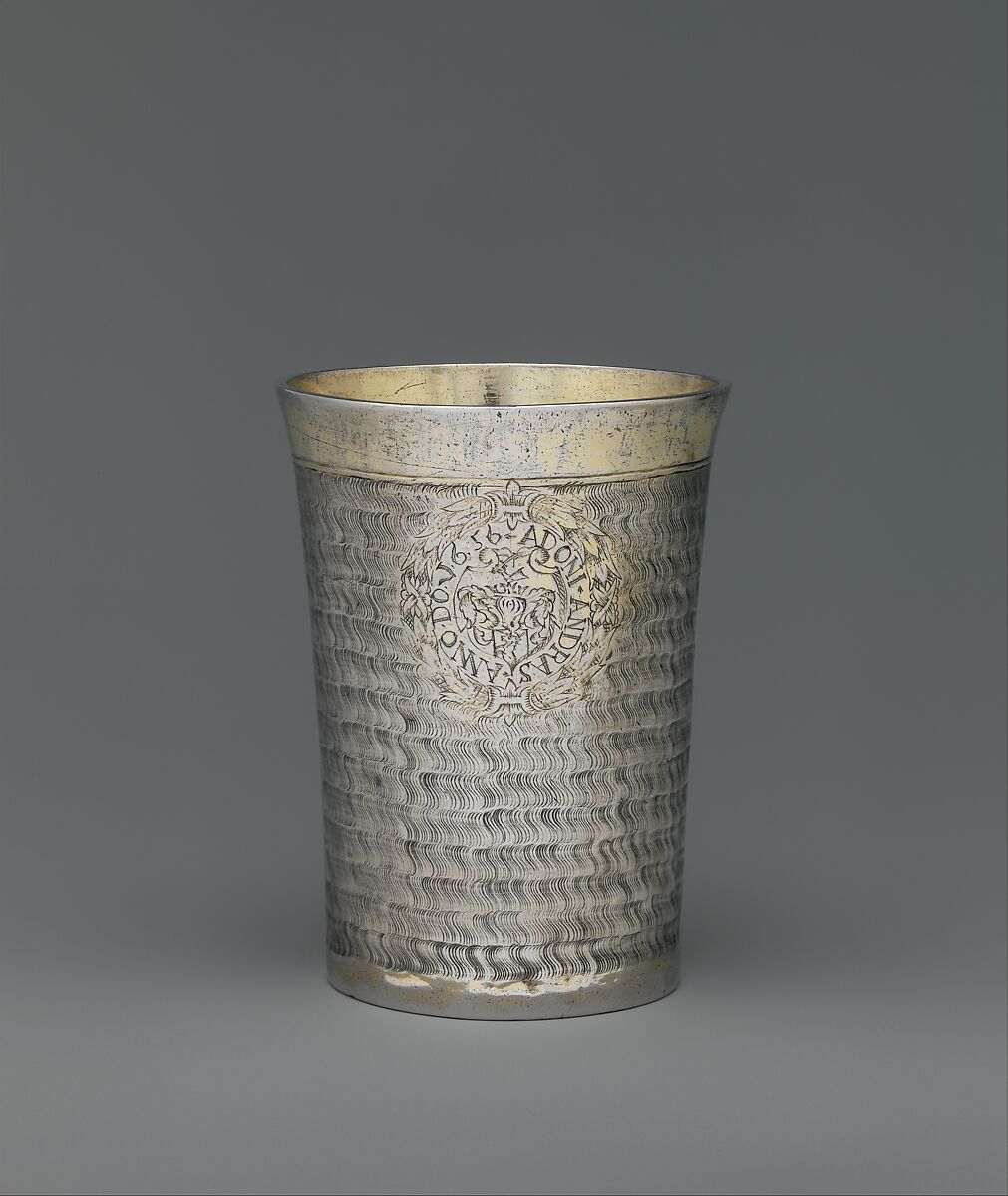 Beaker, Silver, partly gilded, Hungarian 