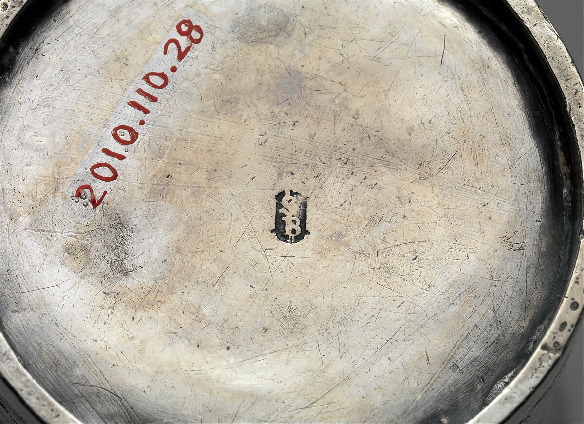 Beaker, Silver, partly gilded, Hungarian