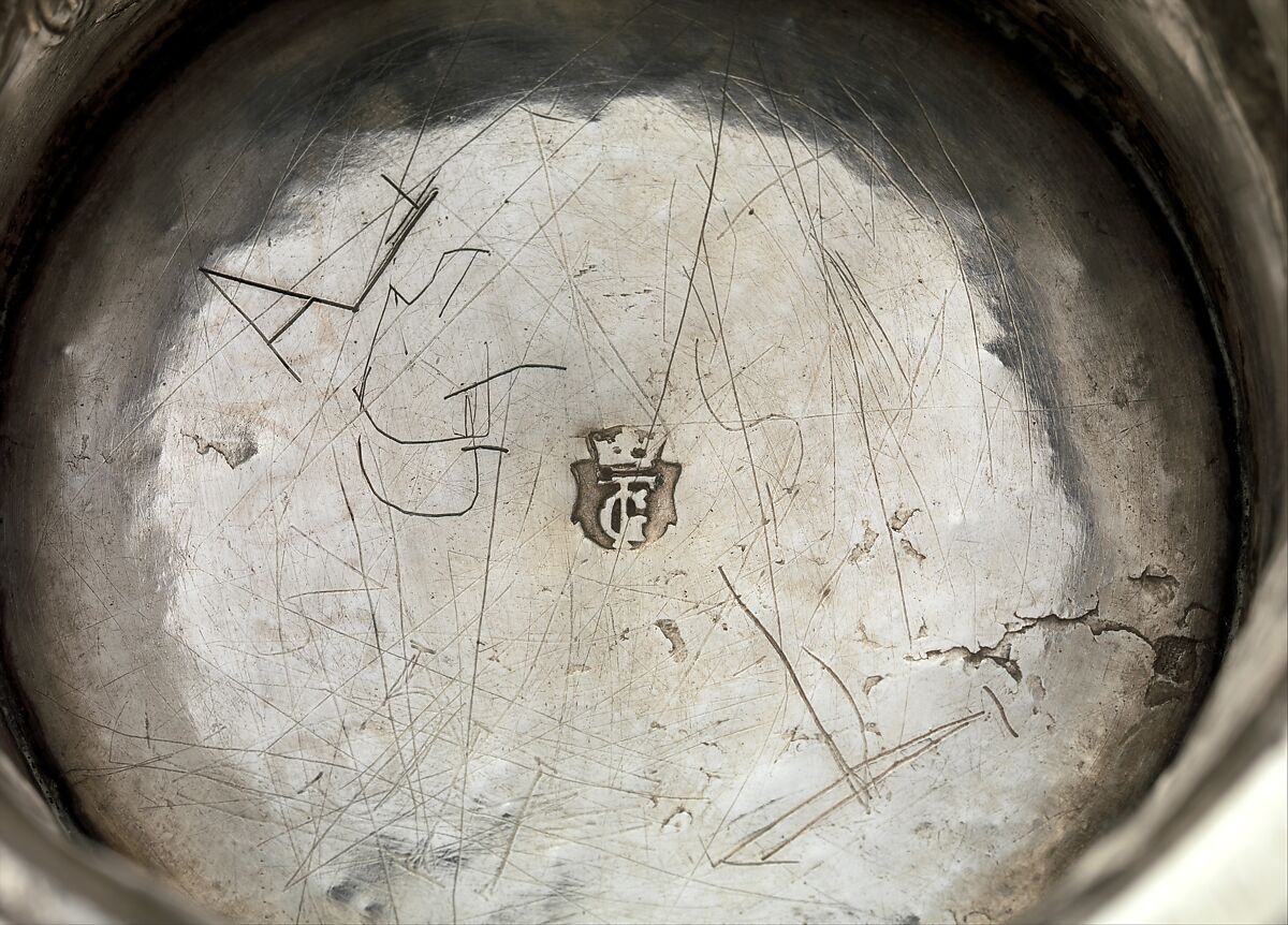 Footed beaker, Possibly by Thomas Trepches II (master 1632, died 1676), Silver, partly gilded, Hungarian, Brassó