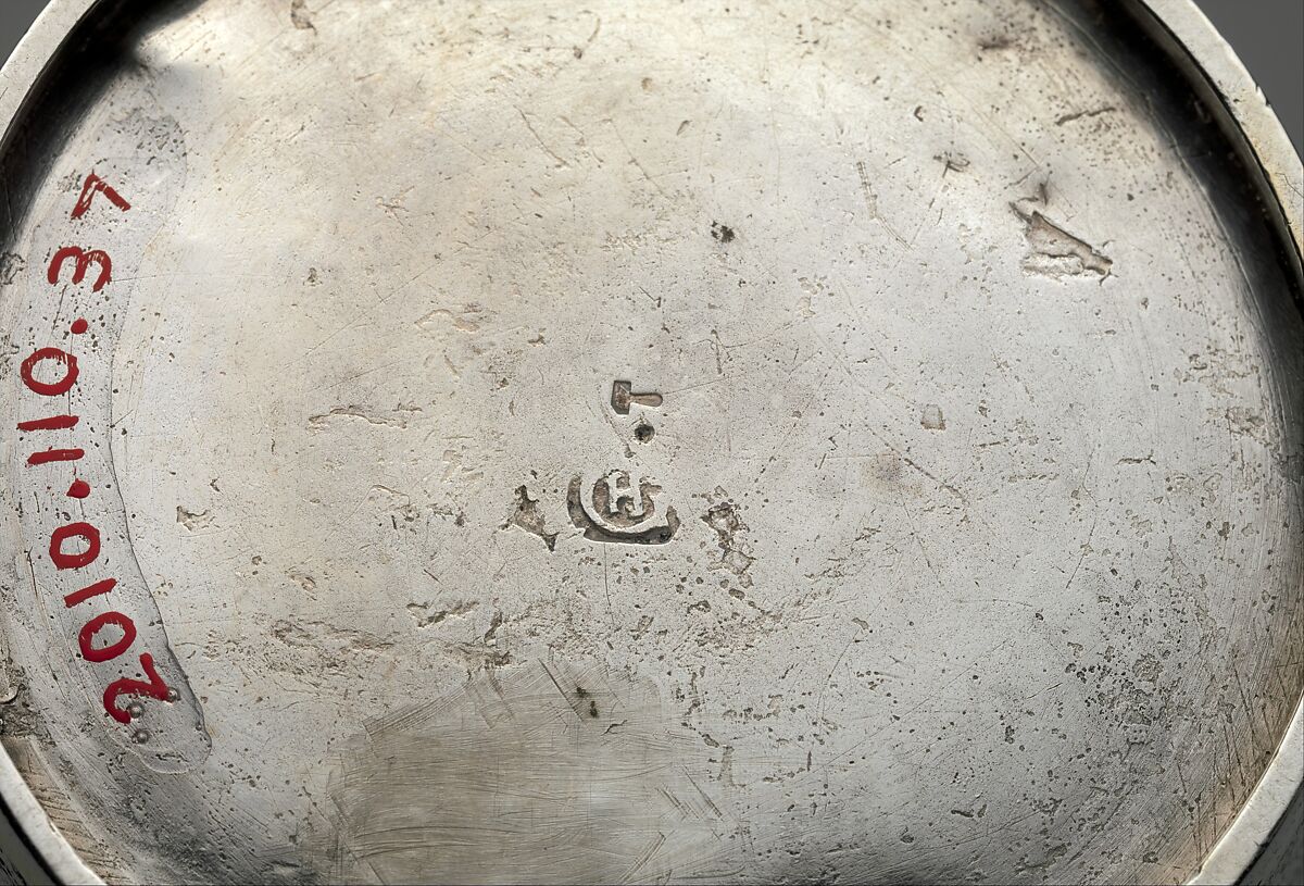 Beaker, Unidentified Master GH, Silver, partly gilded, Hungarian, Transylvania