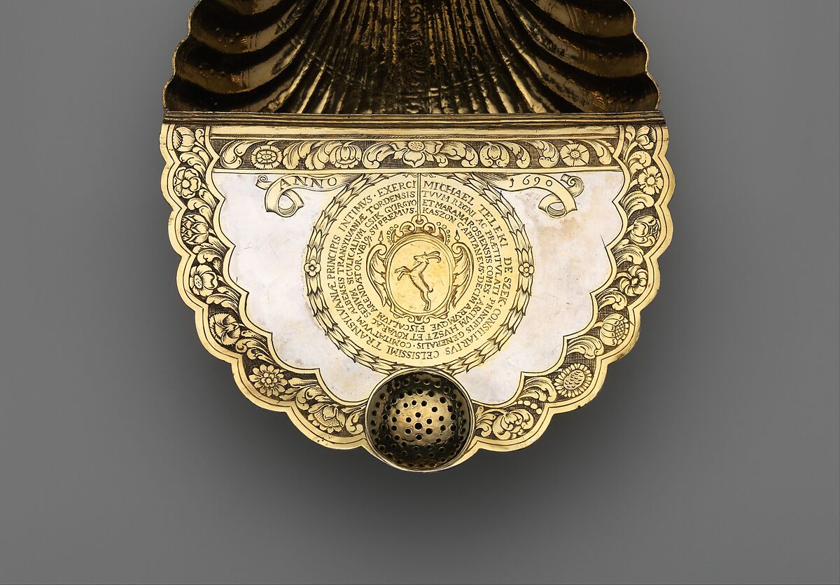 Feeding bowl, Silver, partly gilded, Hungarian, Transylvania