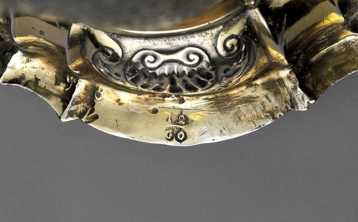Beaker, Georgius Olescher Jr. (master in 1721, died 1761), Silver, partly gilded, Hungarian
