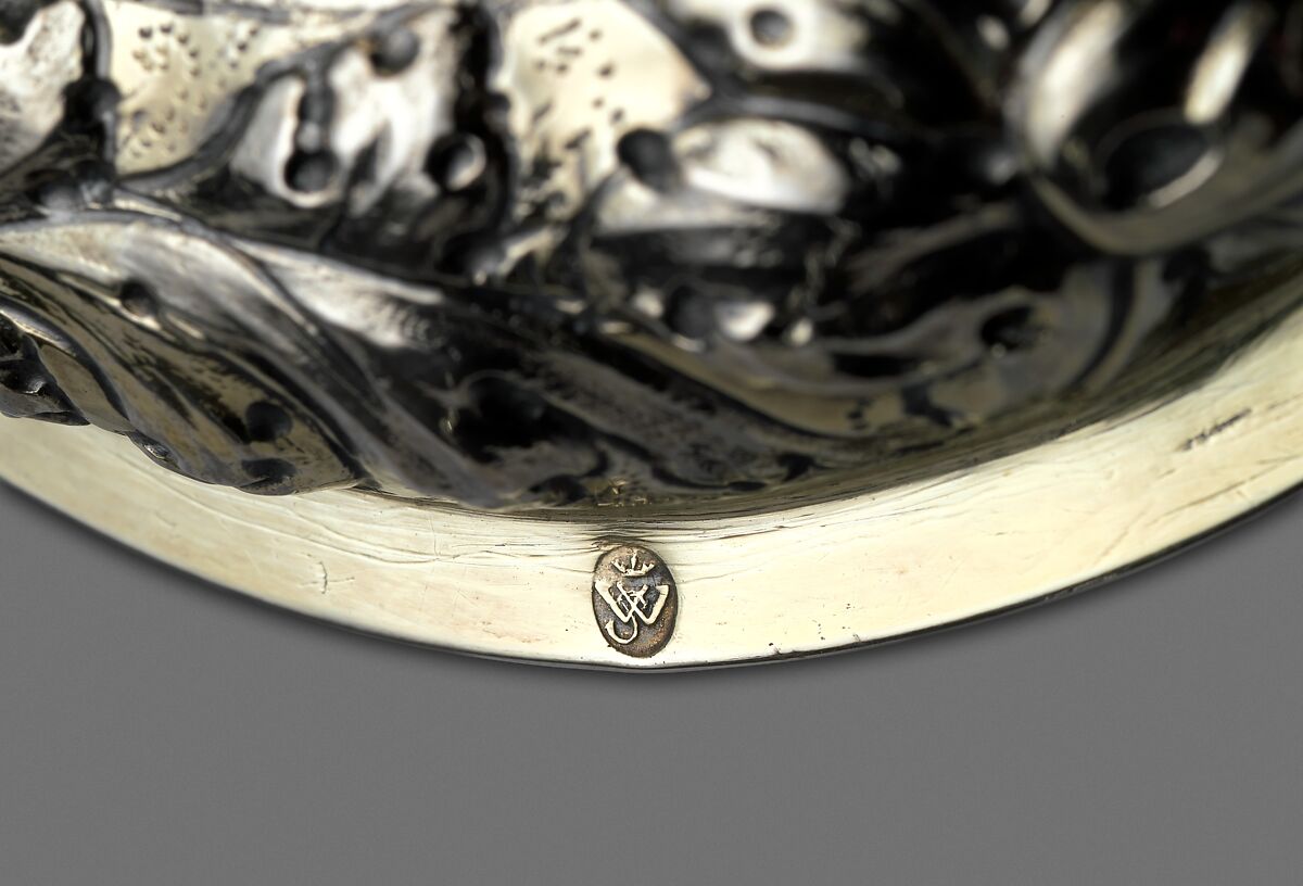 Standing cup with cover, Stephanus Weltzer II (master 1700, died 1734), Silver, partly gilded, Hungarian, Brassó