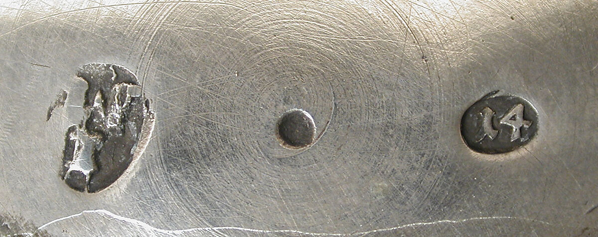 Traveling set in leather case, Johann Ludwig Laminit (German, 1696–1752), Gilded silver, steel, Meissen porcelain, tooled leather, velvet, German, Augsburg