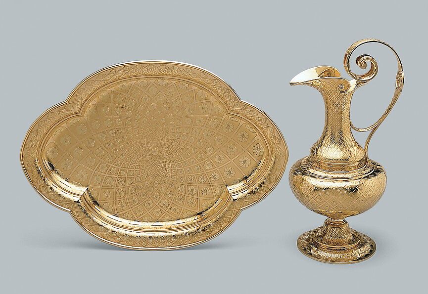 Basin, François-Desiré Froment-Meurice (1802–1855), Silver gilt, French, Paris