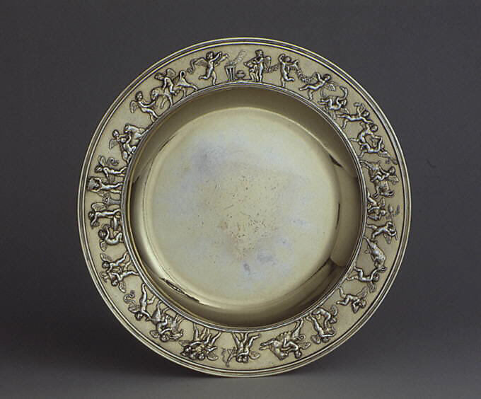 Tray, Giovacchino Belli (Italian, 1756–1822, master 1787), Silver gilt, Italian, Rome 