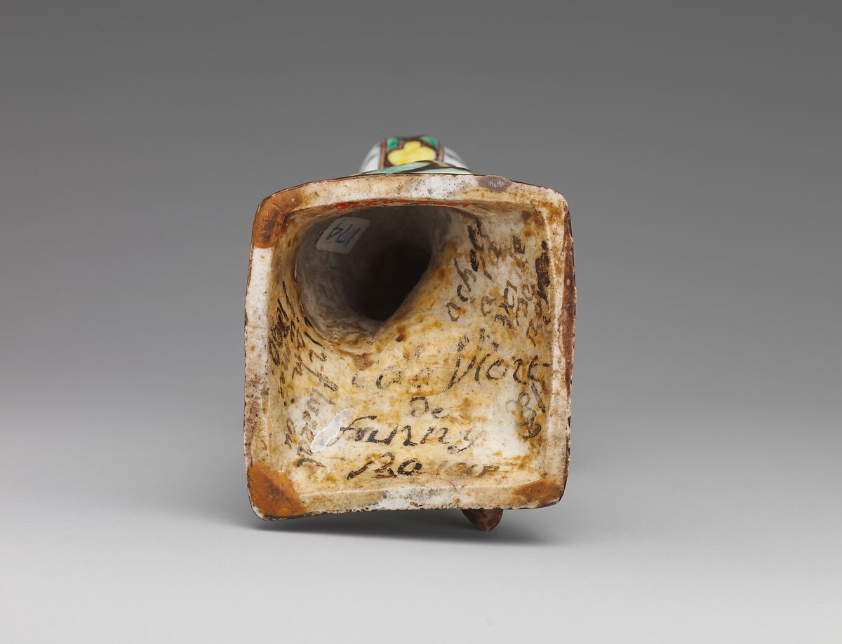 Dwarf (one of a pair), Villeroy (French, 1734/37–1748), Tin-glazed soft-paste porcelain decorated in polychrome enamels, French, Villeroy