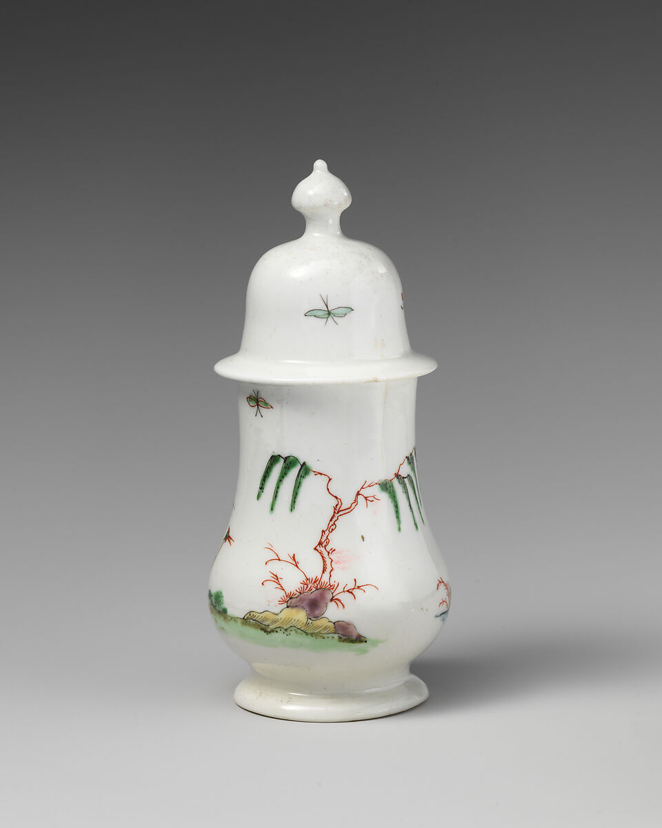 Mustard pot, Worcester factory (British, 1751–2008), Soft-paste porcelain, British, Worchester
