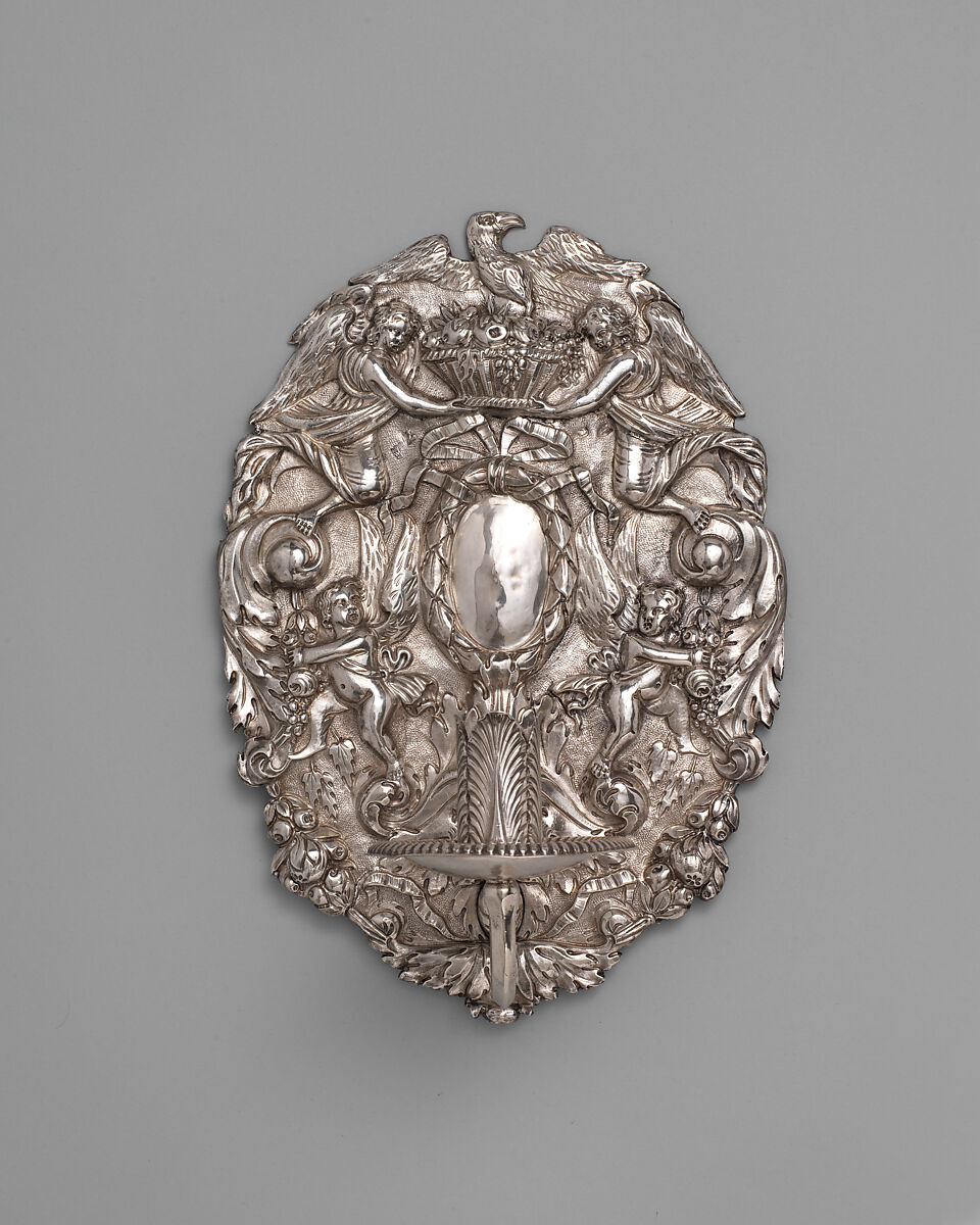 Sconce (one of a pair), Joseph Ward (active 1689–1734), Silver, British, London 