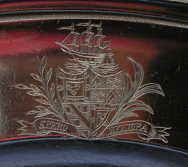 Plate from a table service owned by Chancellor Robert R. Livingston of New York, Jacques-Nicolas Roettiers (1736–1788, master 1765, retired 1777), Silver, French, Paris