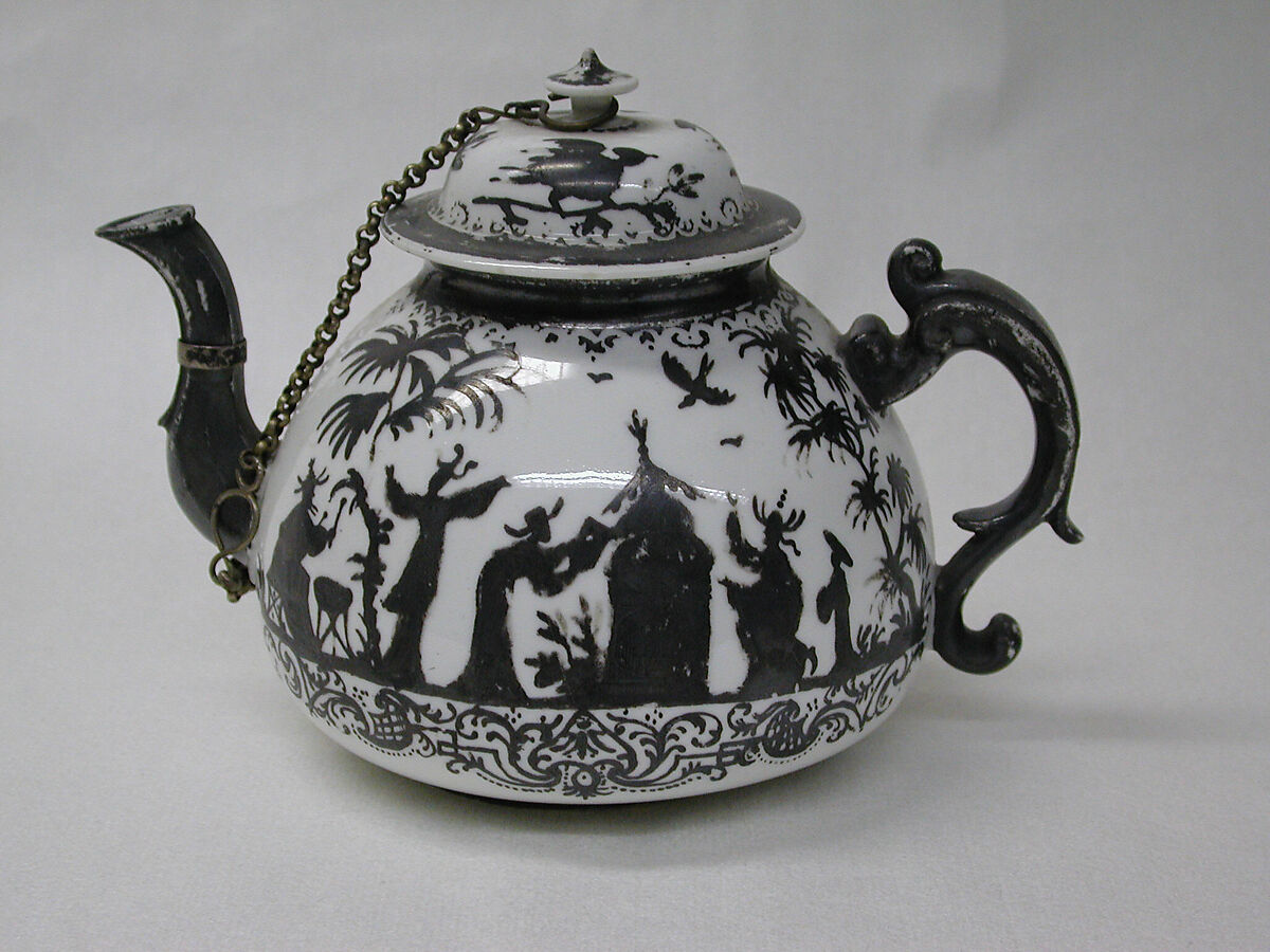 Teapot (part of a service), Meissen Manufactory (German, 1710–present), Hard-paste porcelain, German, Meissen 