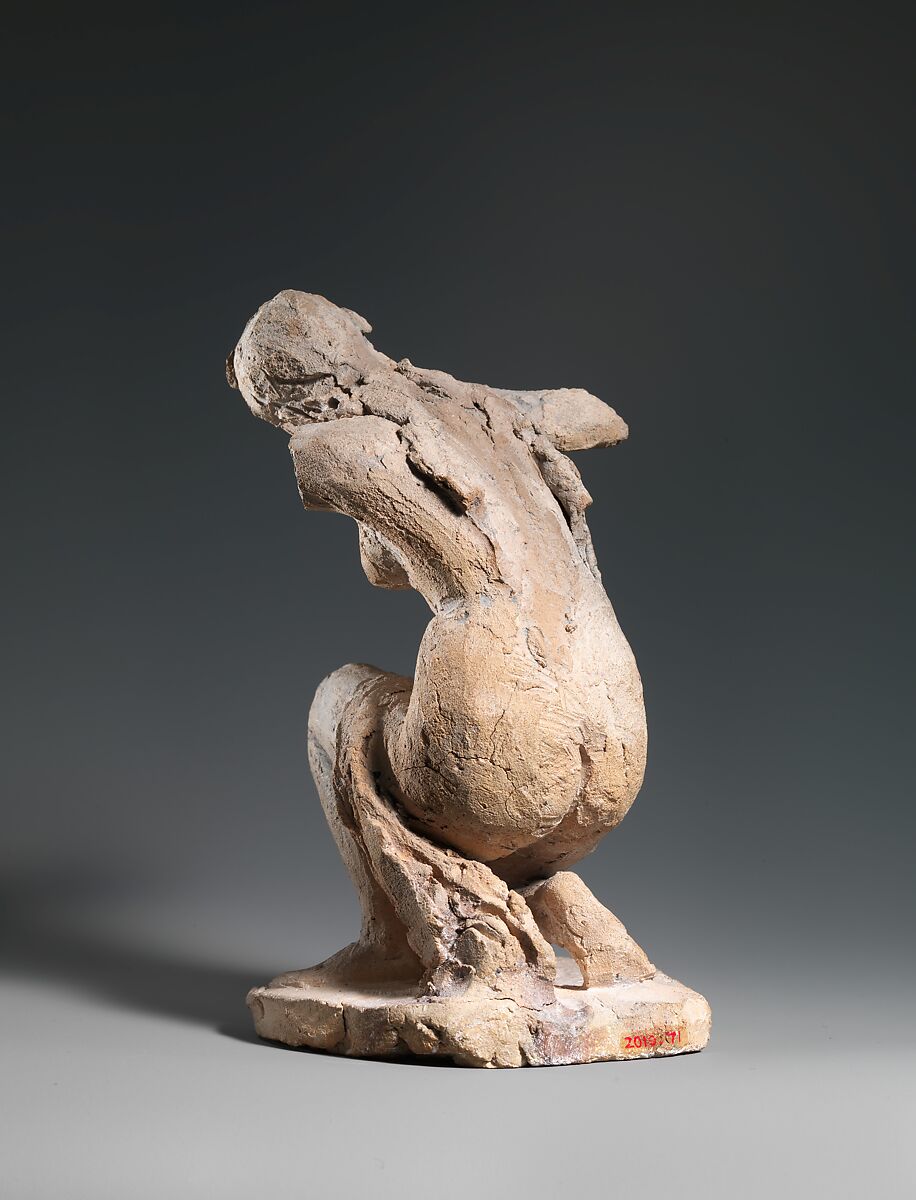 Crouching Flora, Jean-Baptiste Carpeaux (French, Valenciennes 1827–1875 Courbevoie), Terracotta, French, Paris